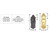 Emtek 8090US3 Lifetime Brass Victoria Style 3-5/8" C-to-C Passage/Single Keyed Sideplate Lockset