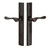 Emtek 8046US10B Oil Rubbed Bronze 1-1/2" x 11" Modern Rectangular Style Non-Keyed Dummy, Pair Narrow Sideplate Lockset