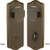 Emtek 8022-US10B Oil Rubbed Bronze Colonial Style 3-3/8" C-to-C Non-Keyed Thumbturn Privacy Sideplate Lockset