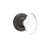 Emtek HT-US10B-PHD Oil Rubbed Bronze Hampton Glass (Pair) Half Dummy Knobs with Your Choice of Rosette