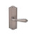 Emtek 8020US15A Pewter Colonial Style Non-Keyed Privacy Sideplate Lockset