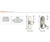 Emtek 8066US15A Pewter Delaware Style 3-5/8" C-to-C Passage/Single Keyed Sideplate Lockset
