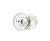 Emtek CK-US26-PHD Polished Chrome Diamond Glass (Pair) Half Dummy Knobs with Your Choice of Rosette
