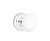 Emtek IW-US26-PHD Polished Chrome Ice White Porcelain (Pair) Half Dummy Knobs with Your Choice of Rosette