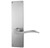 Emtek 8013US26 Polished Chrome Modern Style Non-Keyed Dummy, Pair Sideplate Lockset