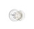 Emtek OT-US26-PHD Polished Chrome Old Town Clear Glass (Pair) Half Dummy Knobs with Your Choice of Rosette