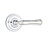 Emtek WM-US26-PHD Polished Chrome Wembley (Pair) Half Dummy Levers with Your Choice of Rosette
