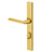 Emtek 8044US4 Satin Brass 1-1/2" x 11" Modern Rectangular Style Dummy, Pair Sideplate Lockset