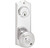 Emtek 8060US15 Satin Nickel Colonial Style 3-5/8" C-to-C Passage/Single Keyed Sideplate Lockset