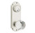 Emtek 8066US15 Satin Nickel Delaware Style 3-5/8" C-to-C Passage/Single Keyed Sideplate Lockset