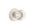 Emtek OT-US15-PHD Satin Nickel Old Town Clear Glass (Pair) Half Dummy Knobs with Your Choice of Rosette