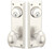 Emtek 8081US15 Satin Nickel Quincy Style 3-5/8" C-to-C Passage/Double Keyed Sideplate Lockset