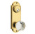 Emtek 8166US7 French Antique Delaware Style 3-5/8" C-to-C Passage/Double Keyed Sideplate Lockset