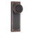 Emtek 8104US10B Oil Rubbed Bronze Quincy Style Non-Keyed Passage Sideplate Lockset