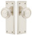 Emtek 8104US15A Pewter Quincy Style Non-Keyed Passage Sideplate Lockset