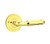 Emtek RBL-US3-PASS Lifetime Brass Ribbon & Reed Passage Lever with Your Choice of Rosette