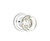 Emtek GT-US26-PASS Polished Chrome Georgetown Glass Passage Knob with Your Choice of Rosette