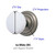 Emtek IW-US26-PASS Polished Chrome Ice White Porcelain Passage Knob with Your Choice of Rosette