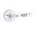 Emtek SF-US26-PASS Polished Chrome Santa Fe Passage Lever with Your Choice of Rosette