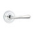 Emtek T-US26-PASS Polished Chrome Turino Passage Lever with Your Choice of Rosette