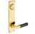 Emtek 8114US4 Satin Brass Modern Style 5-1/2" C-to-C Passage/Single Keyed Sideplate Lockset