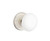 Emtek IW-US15-PASS Satin Nickel Ice White Porcelain Passage Knob with Your Choice of Rosette
