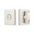 Emtek 818TP-US15 Satin Nickel Modern Thumbturn Privacy Set