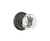 Emtek CK-US19-PRIV Flat Black Diamond Glass Privacy Knob with Your Choice of Rosette