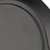 Emtek 8226-US19 Flat Black Quincy Style 3-3/8" C-to-C Non-Keyed Thumbturn Privacy Sideplate Lockset