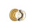 Emtek GT-US7-PRIV French Antique Georgetown Glass Privacy Knob with Your Choice of Rosette