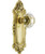 Emtek 8203US3 Lifetime Brass Victoria Style Non-Keyed Privacy Sideplate Lockset