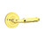 Emtek RBL-US3-PRIV Lifetime Brass Ribbon & Reed Privacy Lever with Your Choice of Rosette