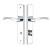 Emtek 8241US26 Polished Chrome 2" x 10" Modern Rectangular Style Non-Keyed Thumbturn Privacy Narrow Sideplate Lockset