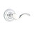 Emtek C-US26-PRIV Polished Chrome Cortina Privacy Lever with Your Choice of Rosette