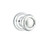 Emtek RBK-US26-PRIV Polished Chrome Ribbon & Reed Privacy Knob with Your Choice of Rosette