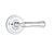 Emtek WM-US26-PRIV Polished Chrome Wembley Privacy Lever with Your Choice of Rosette