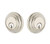 Emtek 8355US15A Pewter Low Profile Style Double Cylinder Deadbolt