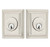 Emtek 8379US15 Satin Nickel Wilshire Style Double Cylinder Deadbolt