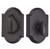 Emtek 8457FB Flat Black #1 Style Plate with Flap Single Cylinder Deadbolt