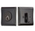 Emtek 8475US19 Flat Black Neos Style Single Cylinder Deadbolt