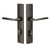 Emtek 8442US19 Satin Black 2" x 10" Modern Rectangular Style 3-3/8" C-to-C Passage/Single Keyed Sideplate Lockset