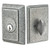 Emtek 8463SWS Satin Steel #3 Style Single Cylinder Deadbolt