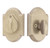 Emtek 8457TWB Tumbled White Bronze #1 Style Plate with Flap Single Cylinder Deadbolt