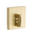 Emtek 8569US4 Satin Brass Square Style Single Sided Deadbolt