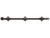 Emtek 8513TWB Tumbled White Bronze 18" Surface Bolt with 3 Strikes and Screws