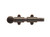 Emtek 8511TWB Tumbled White Bronze 6" Surface Bolt with 3 Strikes and Screws