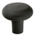 Emtek 86339FB Flat Black 1-1/4" Sandcast Bronze Barn Knob