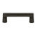 Emtek 86333FB Flat Black 3-1/2" Sandcast Bronze Rail Pull