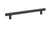 Emtek 86462US19 Flat Black 8" C-to-C Urban Modern Hex Pull