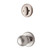 Kwikset 687DA/966P-15 Satin Nickel Dakota Single Cylinder Handleset with Polo Knob